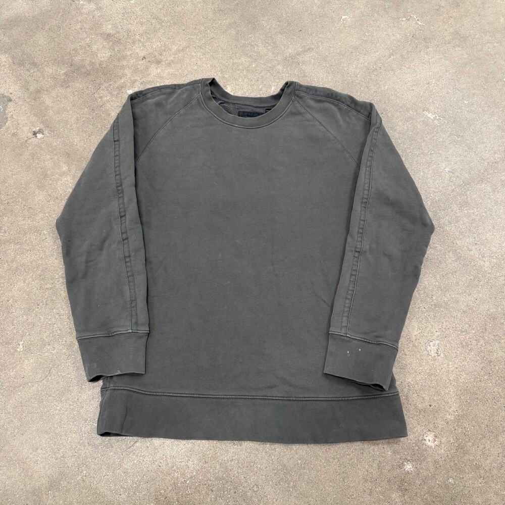 Helmut Lang Taped Sleeve Crewneck Sweatshirt Grey Medium Men Designer